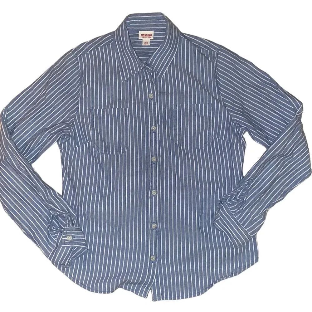 Mossimo Supply Co. Striped Button Down Top!